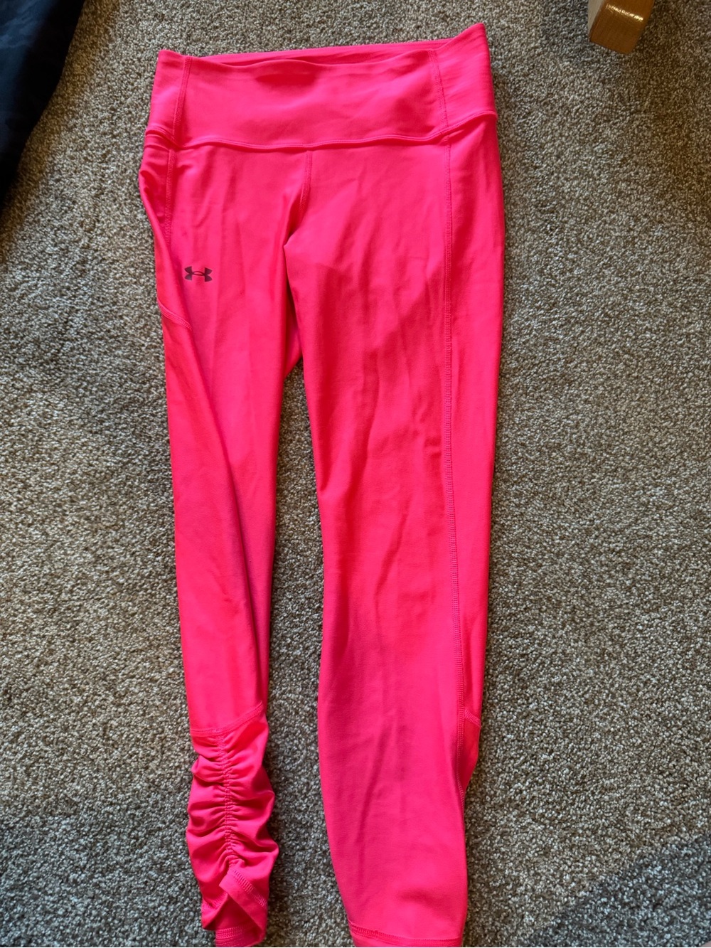 Under Armour Hot Pink Ruched calf length